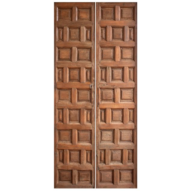 Fototapeter trälook Mediterranean Wooden Door From Granada