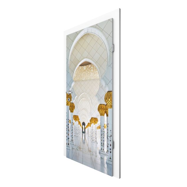 Dörrtapeter papper 3D Mosque In Abu Dhabi