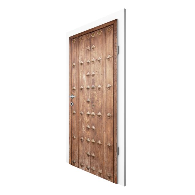 Mönstertapet Rustic Spanish Wooden Door