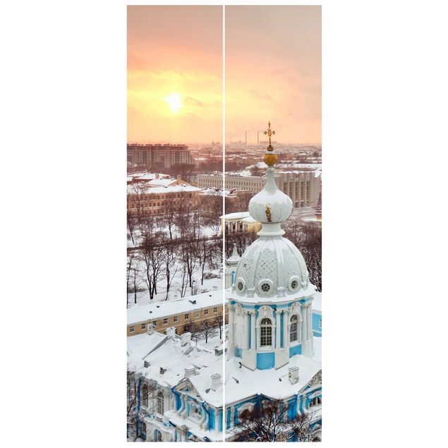 Fototapeter arkitektur och skyline Winter In St. Petersburg