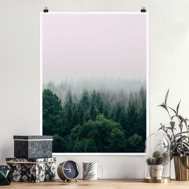 Kök dekoration Foggy Forest Twilight