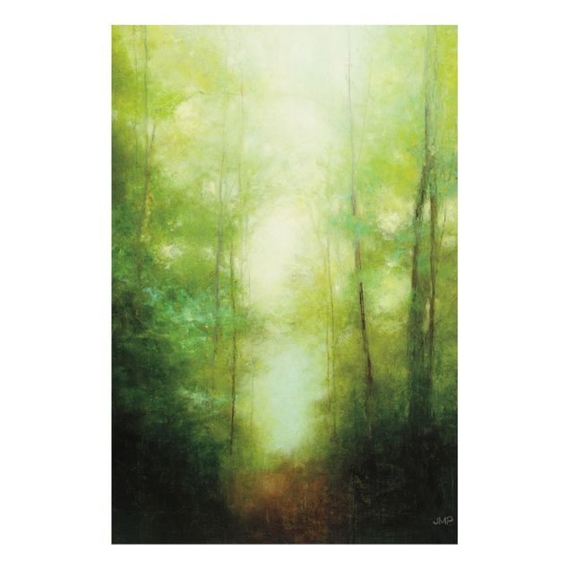 Tavlor modernt Forest walk in the mist