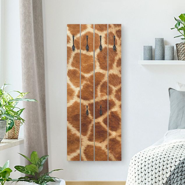 Klädhängare vägg mönster Giraffe Fur
