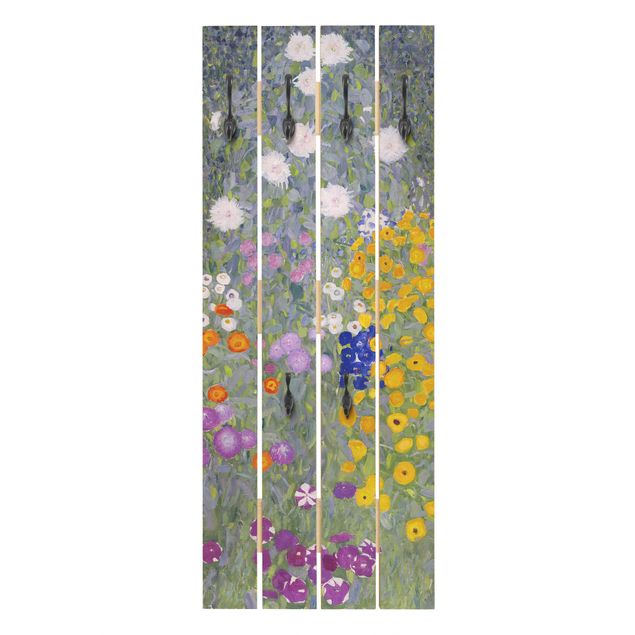 Klädhängare vägg blommor  Gustav Klimt - Cottage Garden