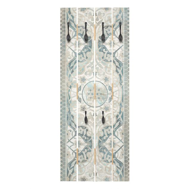 Klädhängare vägg vit Wood Panels Persian Vintage I