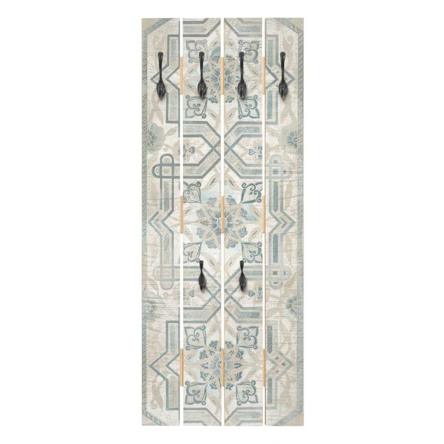 Klädhängare vägg vit Wood Panels Persian Vintage III