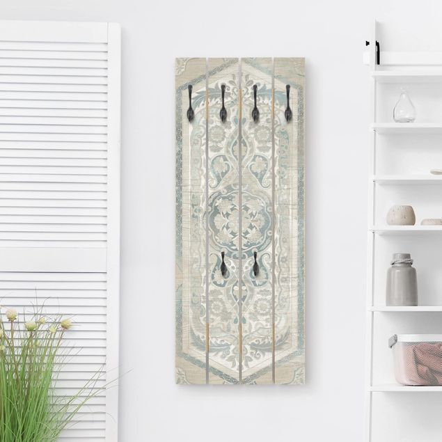 Klädhängare vägg mönster Wood Panels Persian Vintage IV