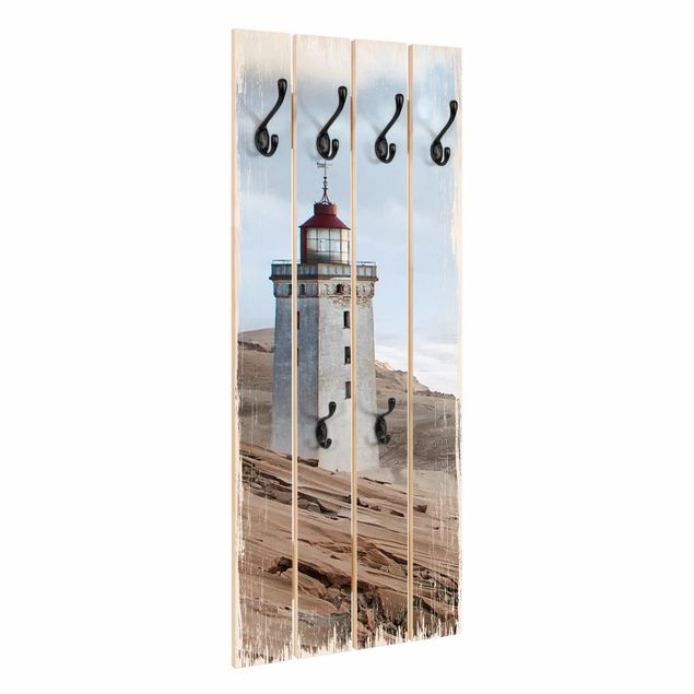 Klädhängare vägg shabby Lighthouse In Denmark
