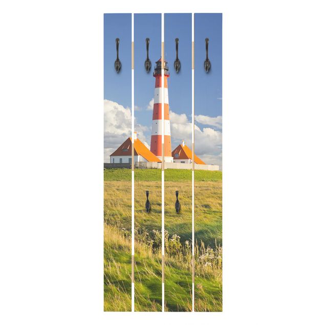Klädhängare vägg grön Lighthouse In Schleswig-Holstein