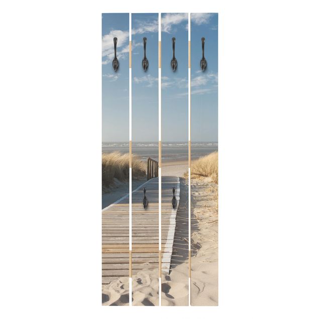 Klädhängare vägg beige Baltic Sea Beach