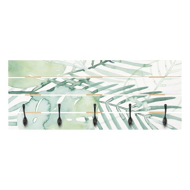 Klädhängare vägg grön Palm Fronds In Watercolour I