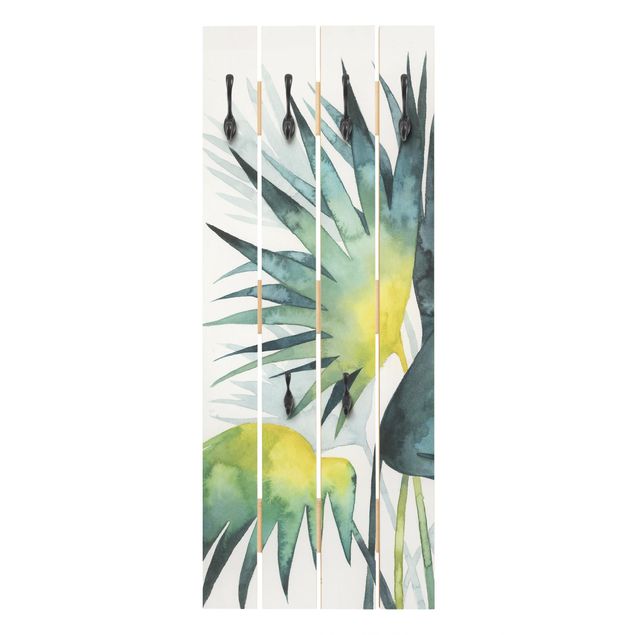 Klädhängare vägg grön Tropical Foliage - Fan Palm