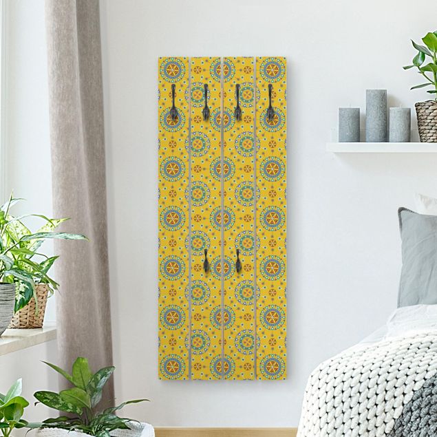 Klädhängare vägg mönster Wayuu Design