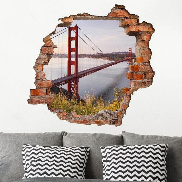 Wallstickers storstäder Golden Gate Bridge In San Francisco