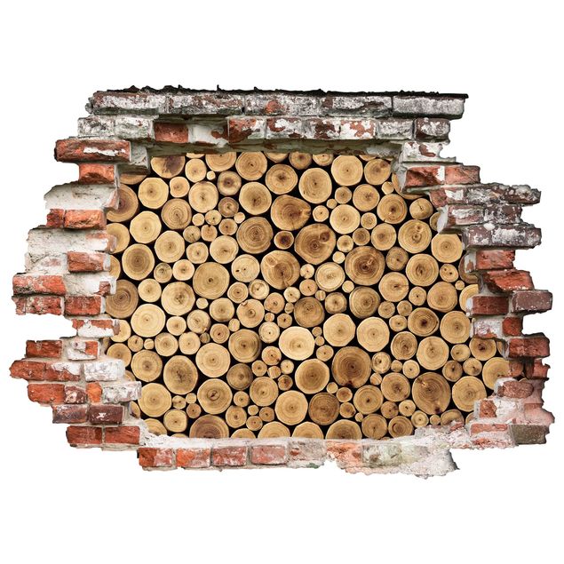 adesivos de parede Homey Firewood