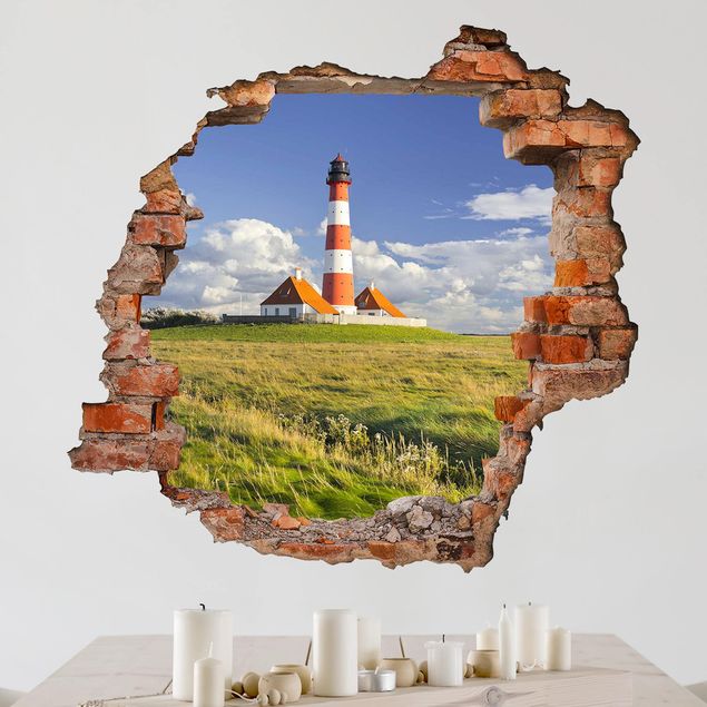 Autocolantes de parede Ilhas Lighthouse In Schleswig-Holstein