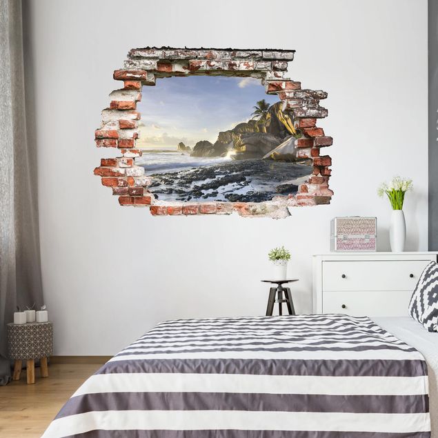 Wallstickers 3D Sunset On The Island Paradise