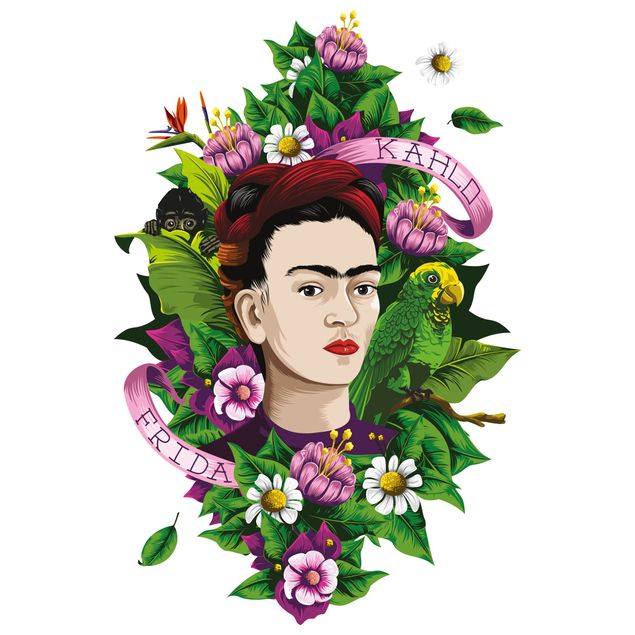 adesivos de parede Frida Kahlo - Frida