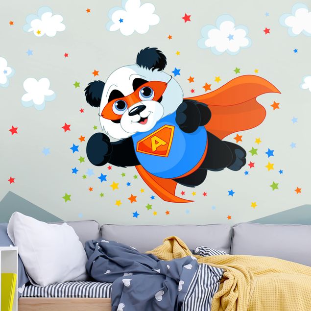 Autocolantes de parede selva Super Panda