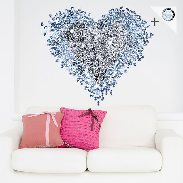 Kök dekoration No.421 Diamond Heart + 15 CRYSTALLIZED™ Swarovski-Stones Set