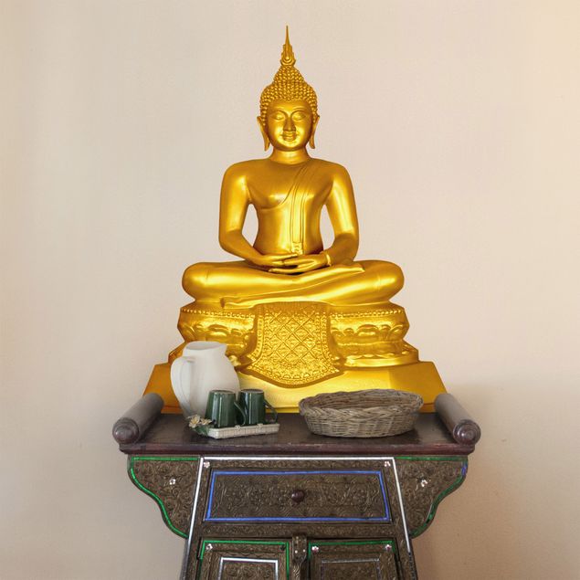 Kök dekoration Golden Zen Buddha