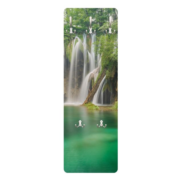 Klädhängare vägg Waterfall Plitvice Lakes