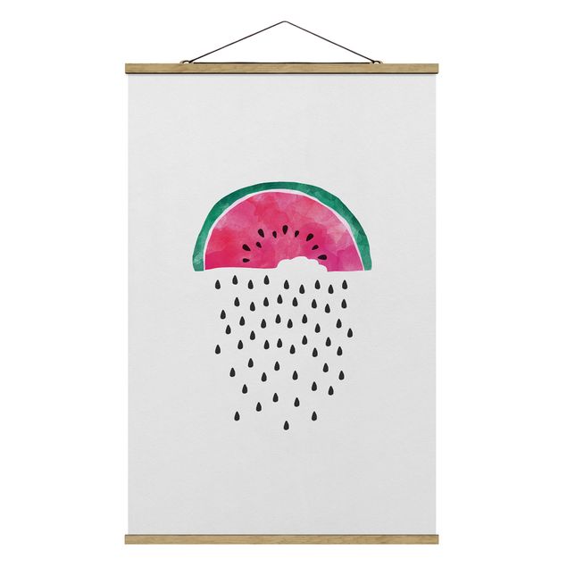 Tavlor modernt Watermelon Rain