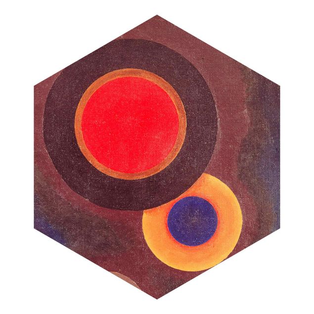 Hexagonala tapeter Wassily Kandinsky - Circles And Lines