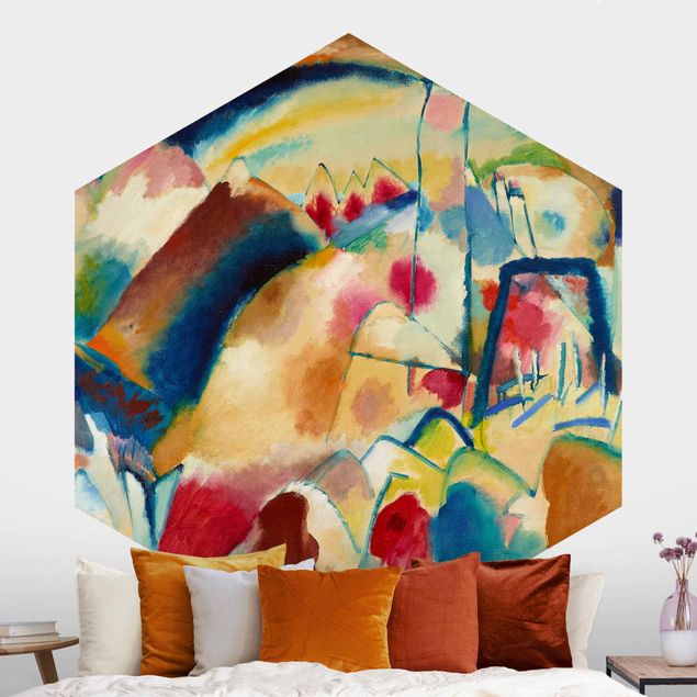 Konststilar Expressionism Wassily Kandinsky - Landscape With Church