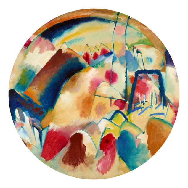 Konststilar Wassily Kandinsky - Landscape With Church (Landscape With Red Spotsi)
