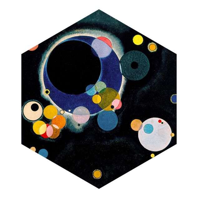Hexagonala tapeter Wassily Kandinsky - Sketch Circles