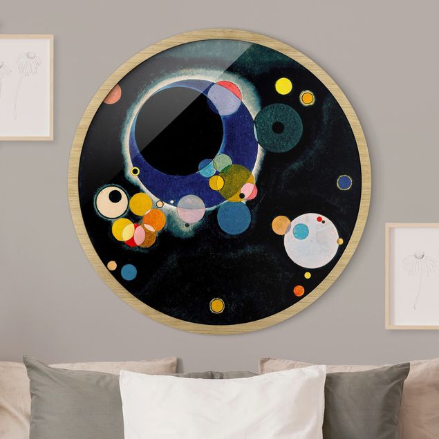 Tavlor med ram konstutskrifter Wassily Kandinsky - Sketch Circles
