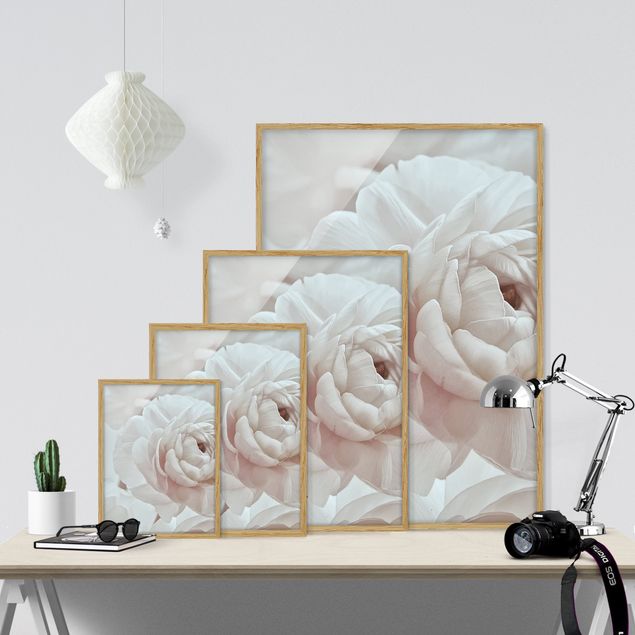 Tavlor rosa White Flower In An Ocean Of Flowers