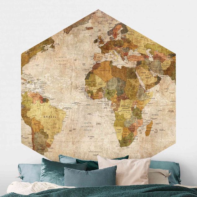 Kök dekoration World Map