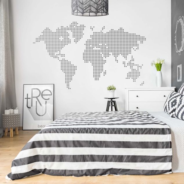 Wallstickers World Map Points
