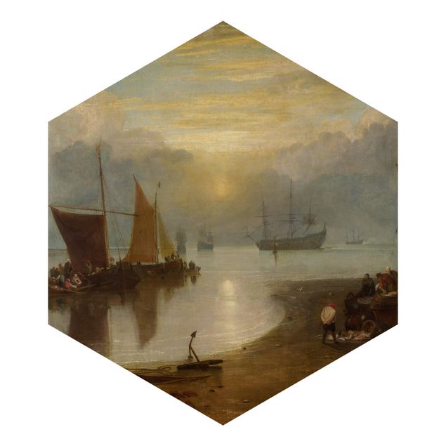 Hexagonala tapeter William Turner - Sunrise
