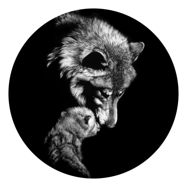 Fototapeter djur Wolf In The Dark