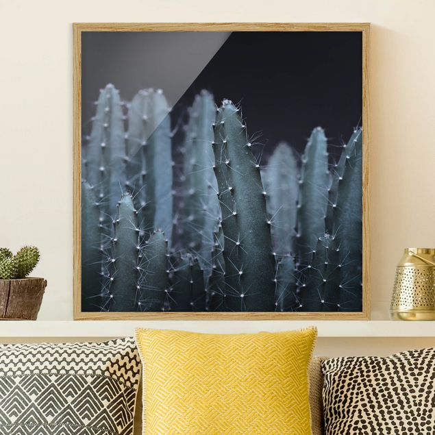 Kök dekoration Desert Cactus At Night