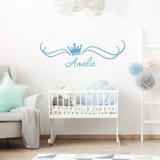 Wallstickers med egen text Customised text-crown