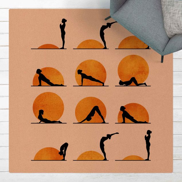 moderna mattor Yoga -  Sun Salutation