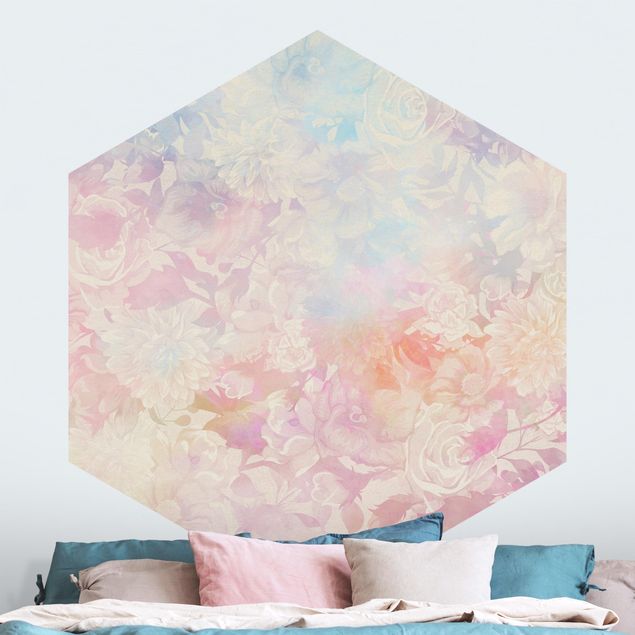 Fototapeter rosor Delicate Blossom Dream In Pastel