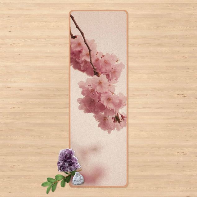 modern matta vardagsrum Pale Pink Spring Flower With Bokeh